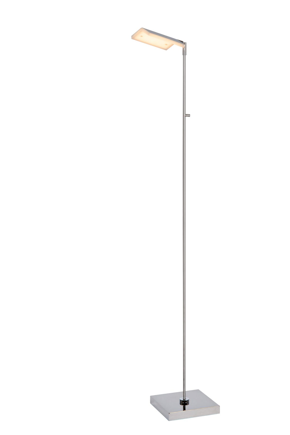 Lucide AARON dimbare LED-leesvloerlamp 12 W, 2700–4000 K, chroom