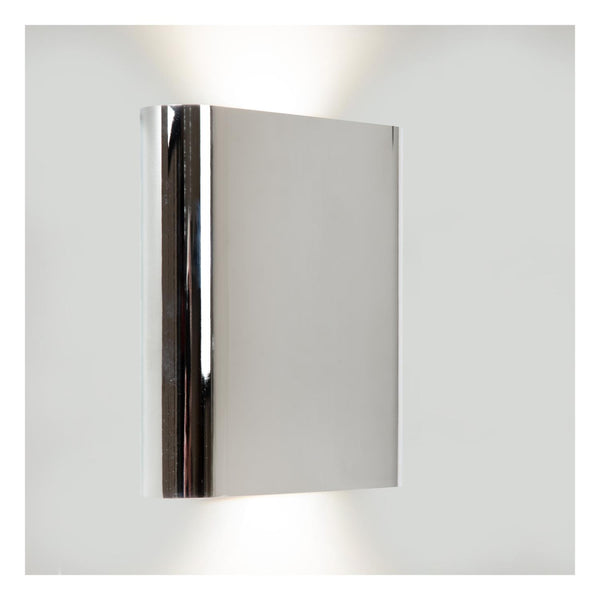 Lucide ATILA II dimbare LED-wandlamp voor de badkamer 2 × 5 W, 2200–3000 K, IP54, chroom