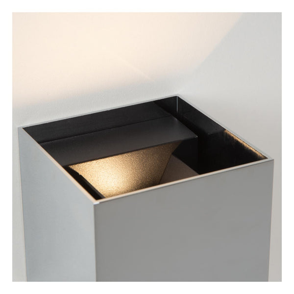 Lucide ARMIN dimbare LED-wandspot voor de badkamer 2 × 3,5 W, 2200–3000 K, IP65, chroom