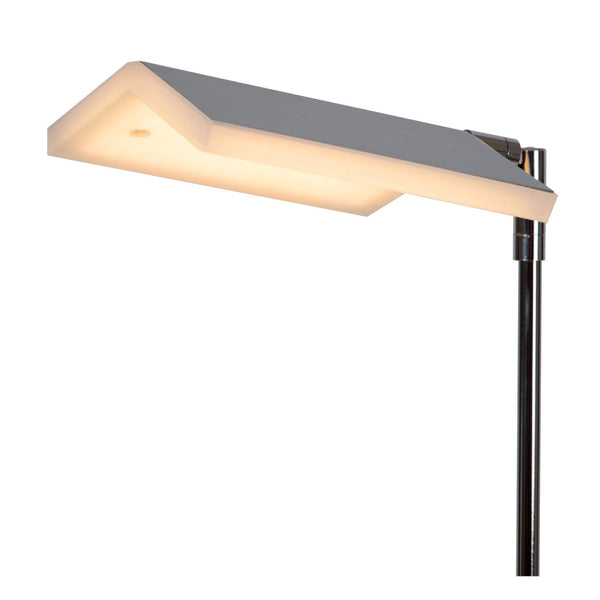 Lucide AARON dimbare LED-leesvloerlamp 12 W, 2700–4000 K, chroom