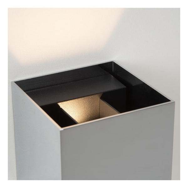 Lucide ARMIN dimbare LED-wandspot voor de badkamer 2 × 3,5 W, 2200–3000 K, IP65, chroom