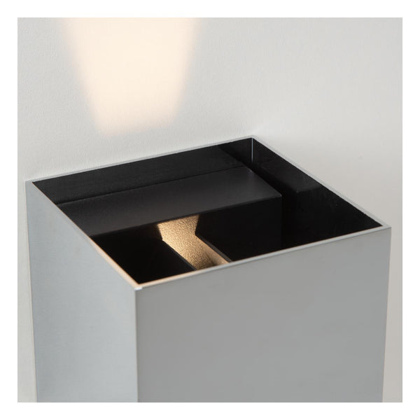 Lucide ARMIN dimbare LED-wandspot voor de badkamer 2 × 3,5 W, 2200–3000 K, IP65, chroom