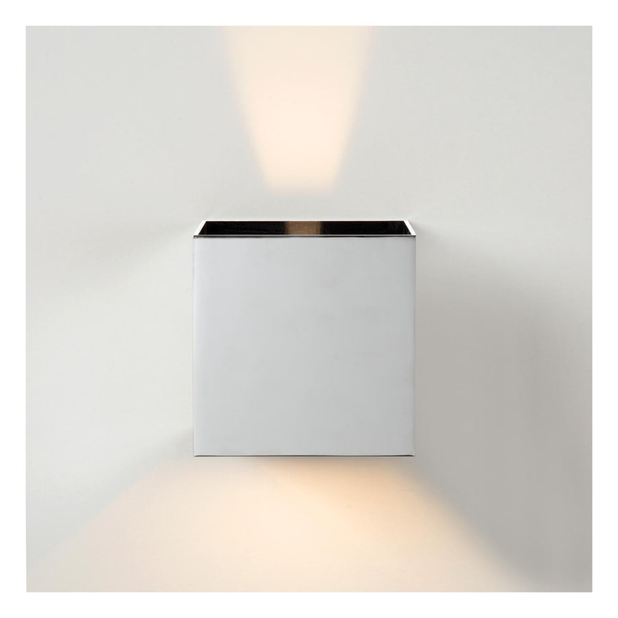 Lucide ARMIN dimbare LED-wandspot voor de badkamer 2 × 3,5 W, 2200–3000 K, IP65, chroom