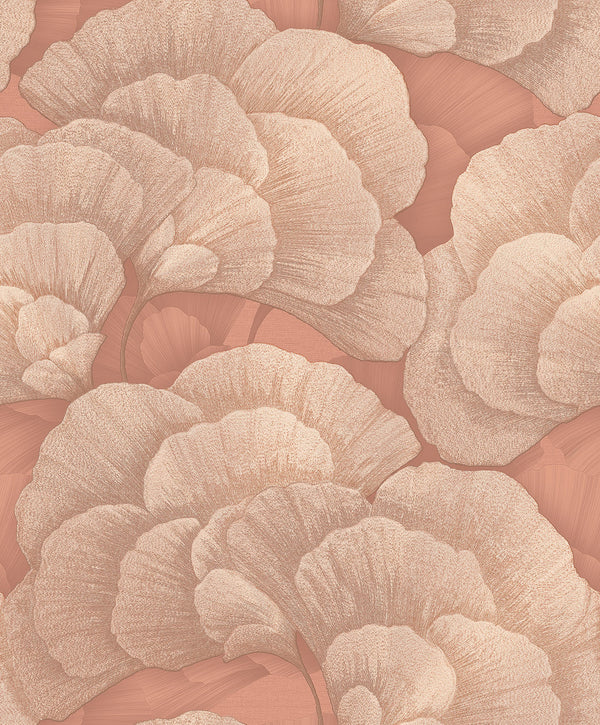 Renaissance 2 - embroidered blossom coral/gold – hoofdafbeelding