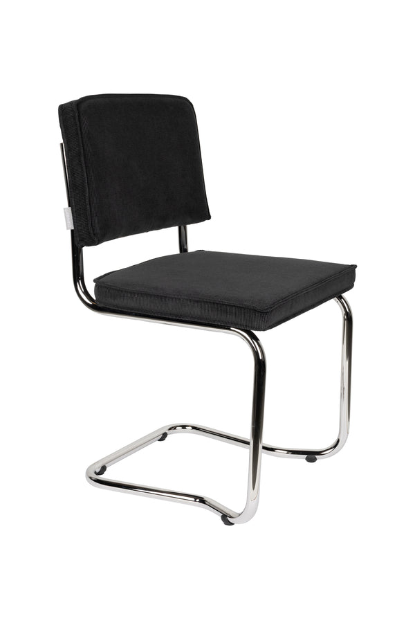Stoel Ridge Kink Rib Zwart 7a (set van 2)