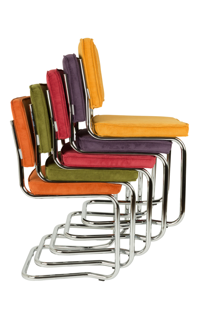 Stoel Ridge Kink Rib Grijs 6a (set van 2)