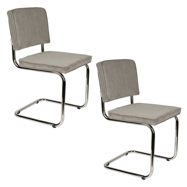 Stoel Ridge Rib Cool Grijs 32a (set van 2)