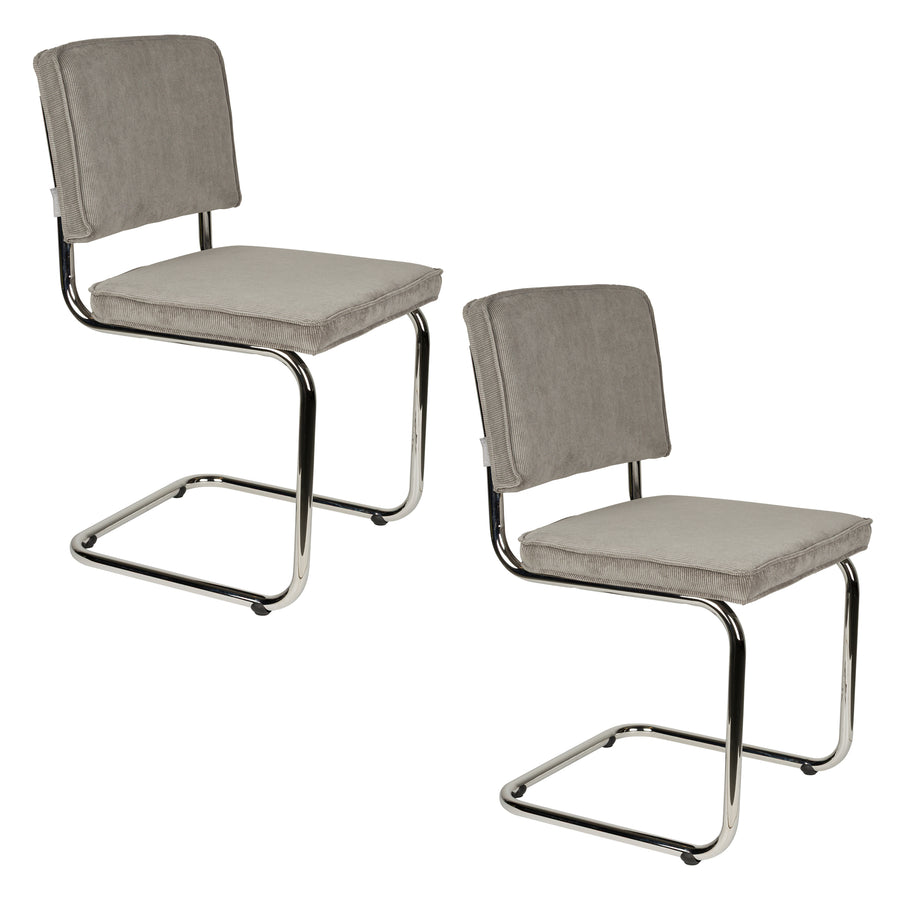 Stoel Ridge Rib Cool Grijs 32a (set van 2)