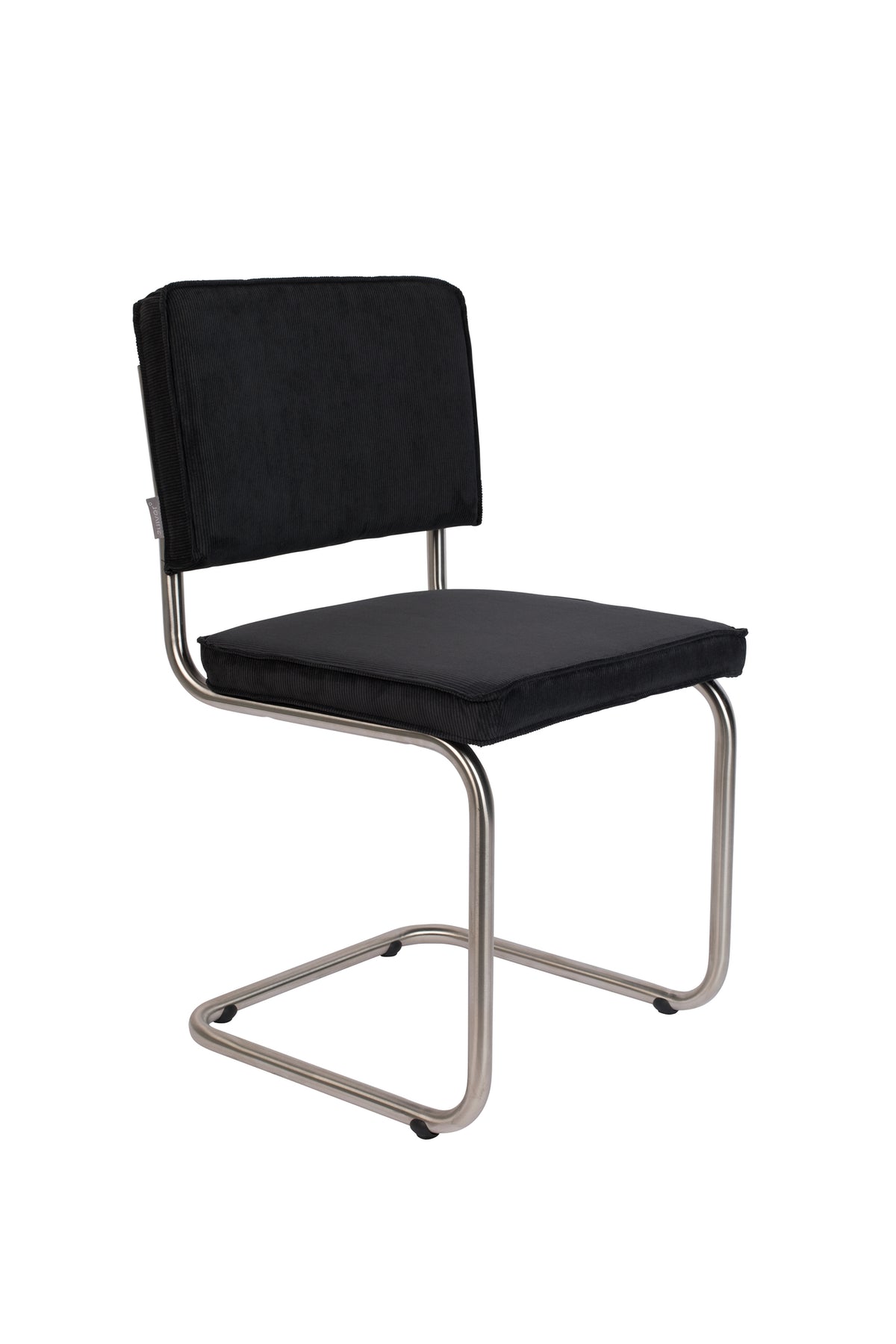 Stoel Ridge Brushed Rib Zwart 7a (set van 2)