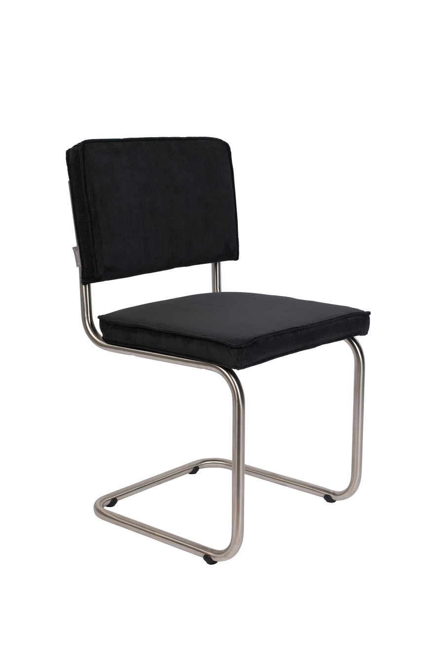 Stoel Ridge Brushed Rib Zwart 7a (set van 2)