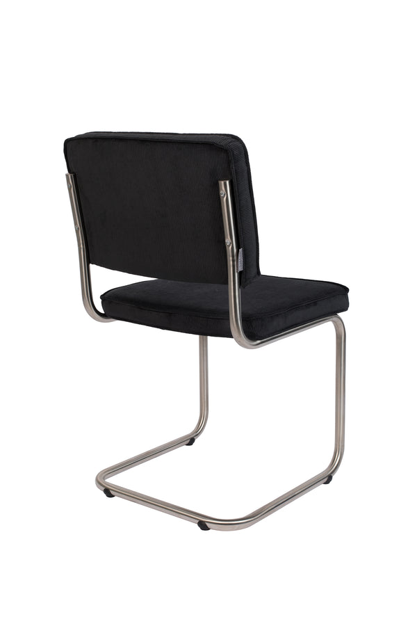 Stoel Ridge Brushed Rib Zwart 7a (set van 2)
