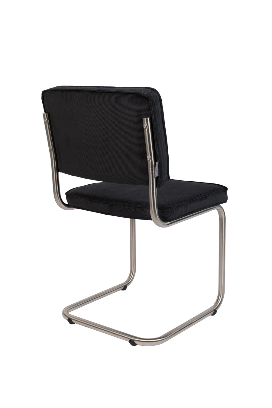 Stoel Ridge Brushed Rib Zwart 7a (set van 2)