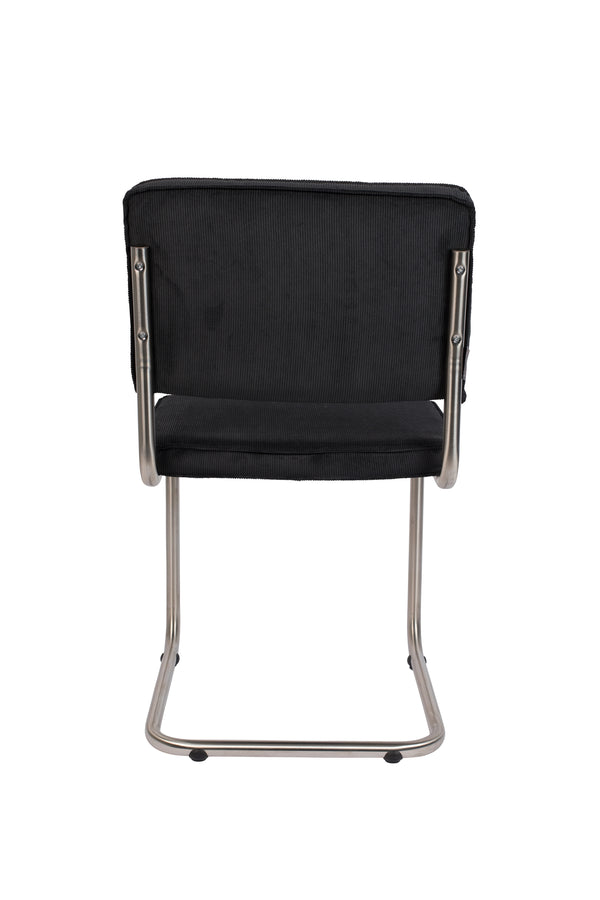 Stoel Ridge Brushed Rib Zwart 7a (set van 2)