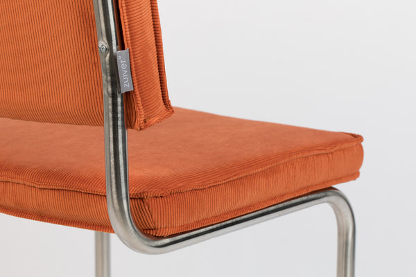 Stoel Ridge Brushed Rib Oranje 19a (set van 2)