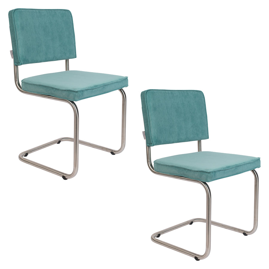 Stoel Ridge Brushed Rib Blauw 12a (set van 2)