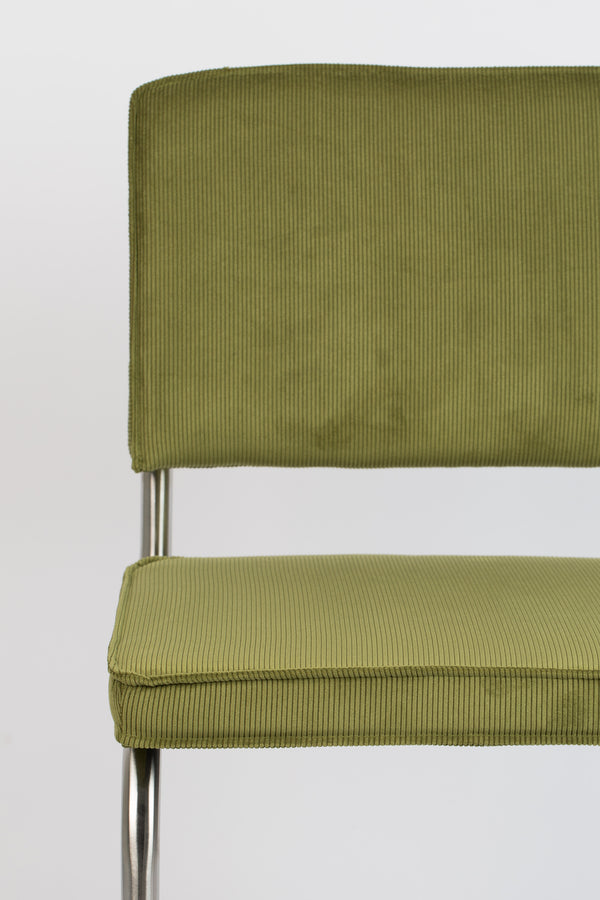 Stoel Ridge Brushed Rib Groen 25a (set van 2)
