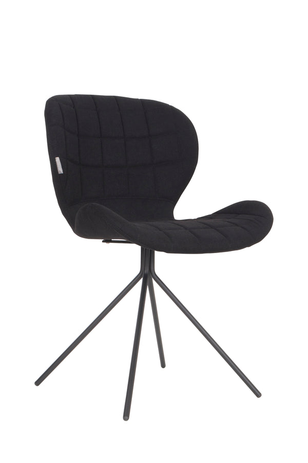 Stoel Omg Zwart (set van 2)