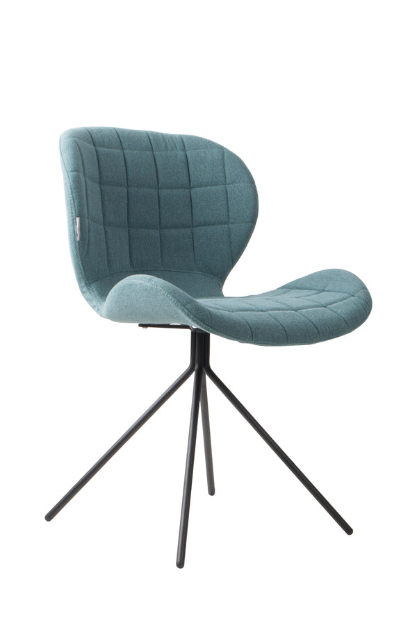 Stoel Omg Blauw (set van 2)