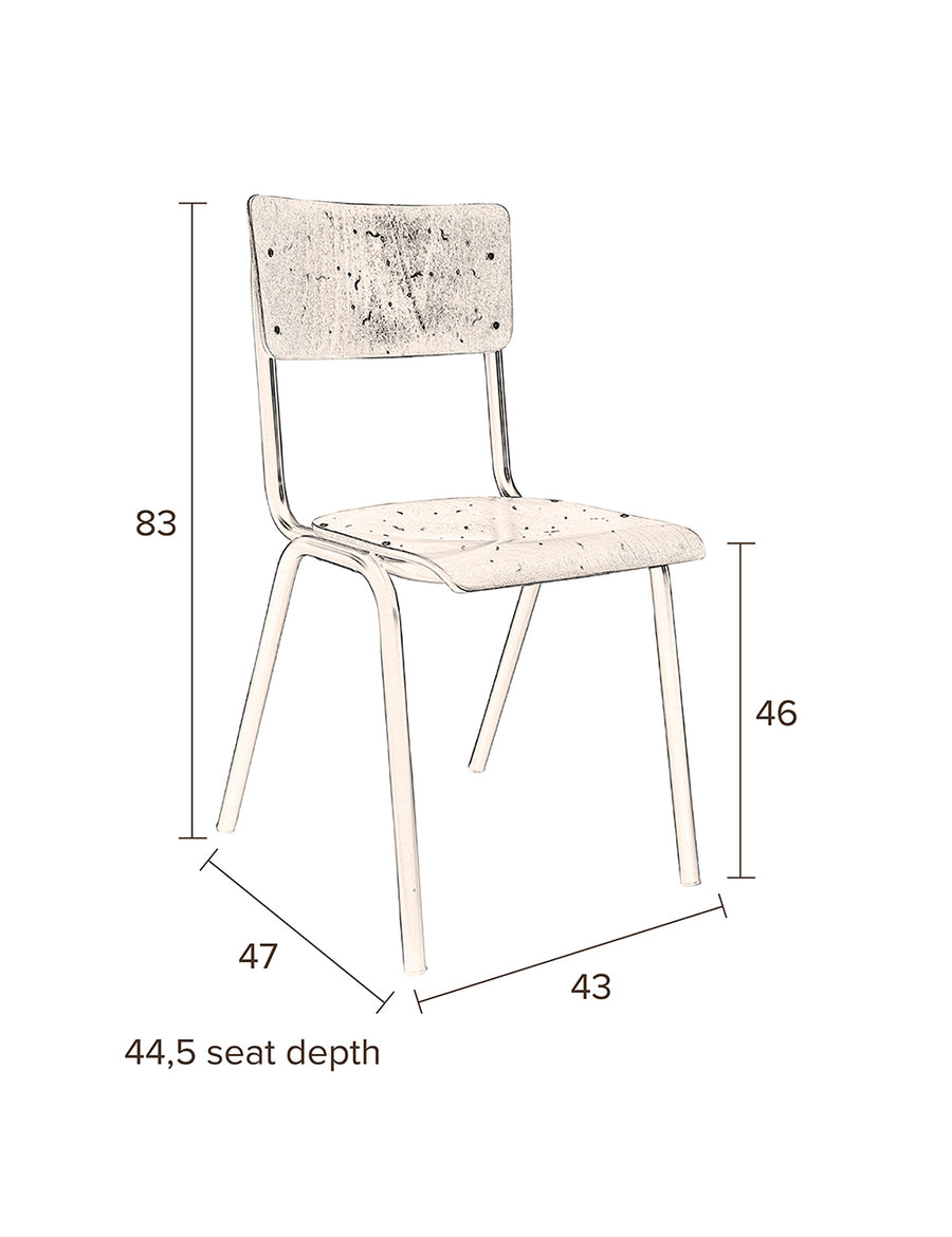 Stoel Scuola (set van 4)