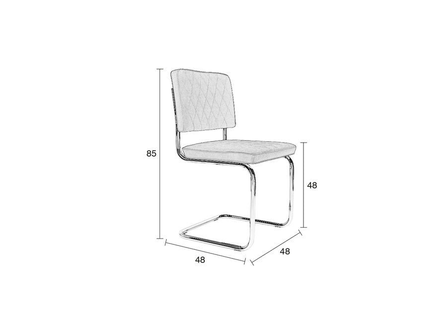 Stoel Diamant Emerald Groen (set van 2)