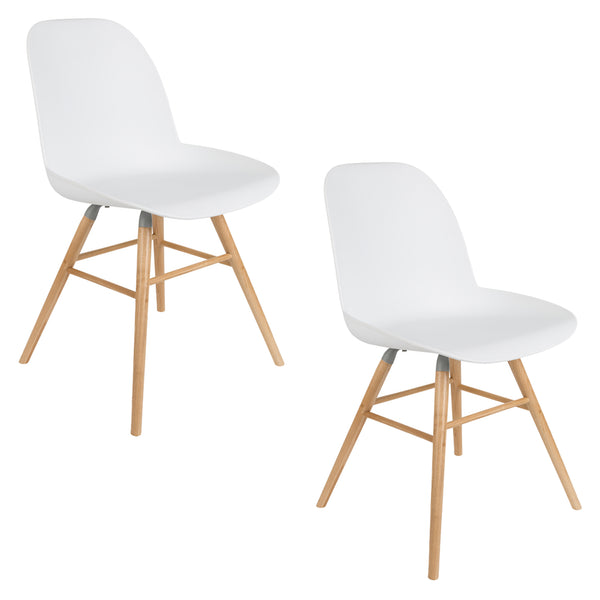 Albert kuip eetkamerstoel wit (set of 2)