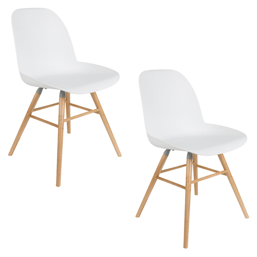 Albert kuip eetkamerstoel wit (set of 2)