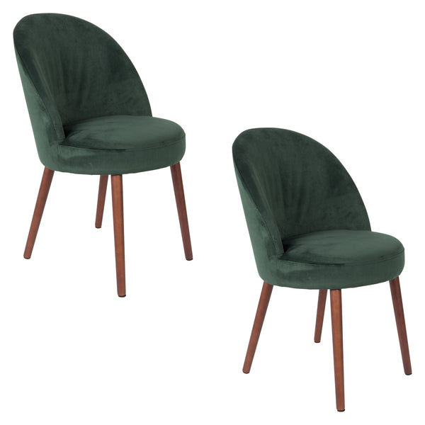 Stoel Barbara Groen (set van 2)