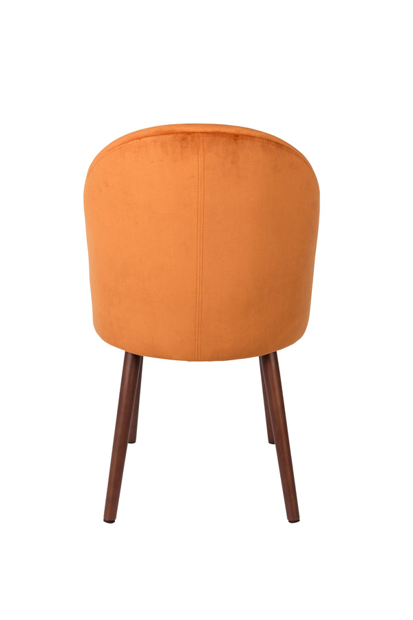 Stoel Barbara Oranje (set van 2)