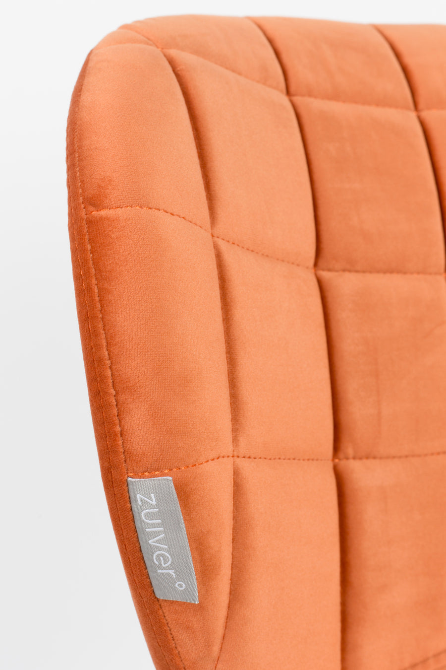 Stoel Omg Fluweel Oranje (set van 2)
