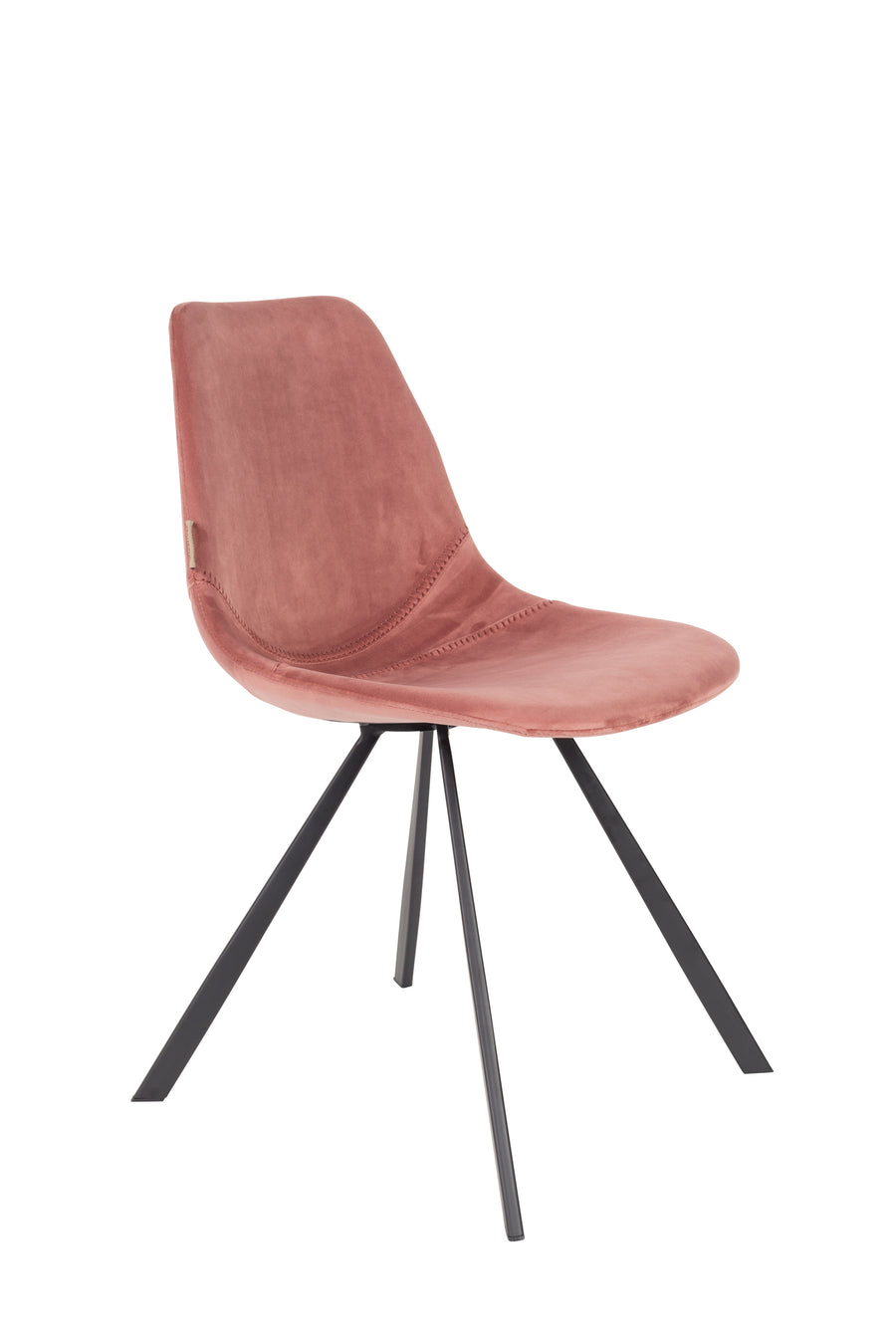 Stoel Franky Fluweel Oud Roze (set van 2)