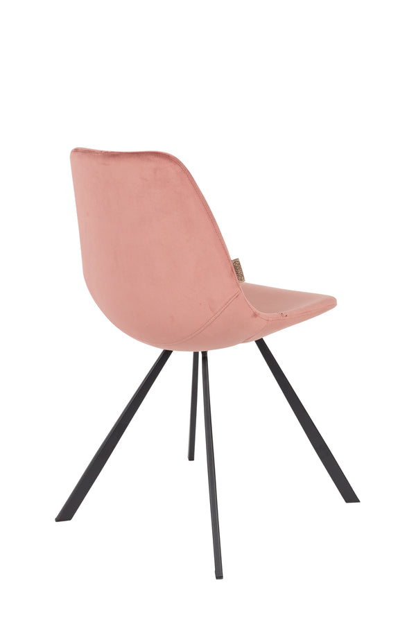Stoel Franky Fluweel Oud Roze (set van 2)