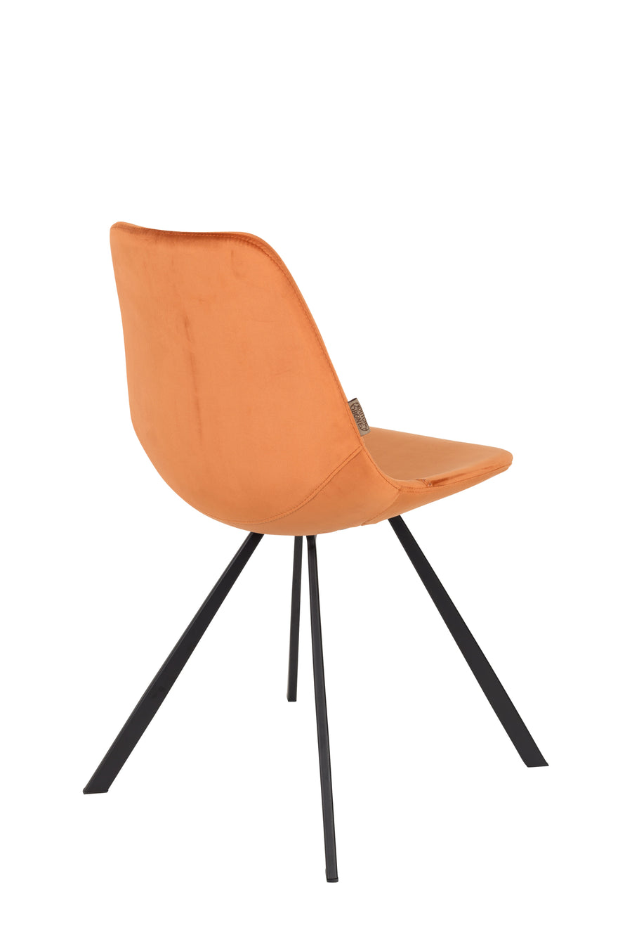 Stoel Franky Fluweel Oranje (set van 2)