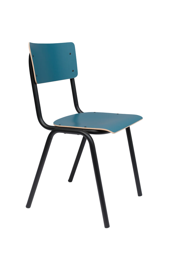 Stoel Rug To School Matte Petrol (set van 4)