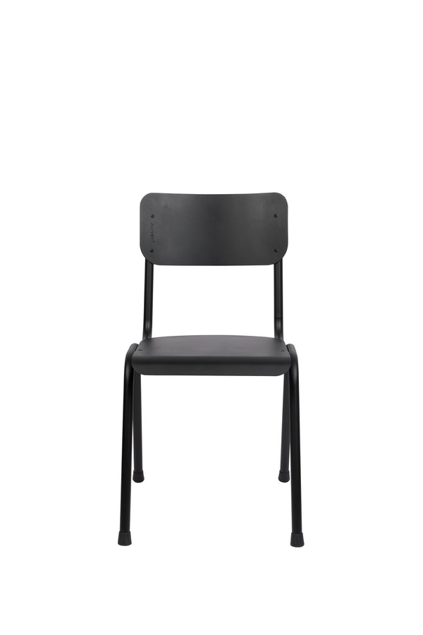 Back to school tuinstoel zwart (set of 2)
