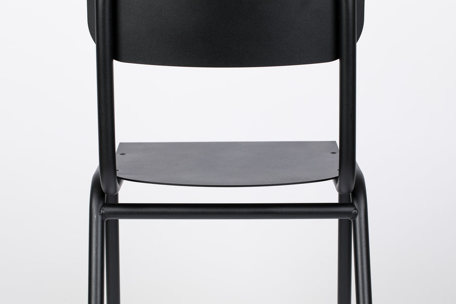 Back to school tuinstoel zwart (set of 2)