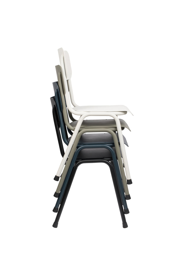 Stoel Rug To School Buiten Grijs Blauw (set van 2)