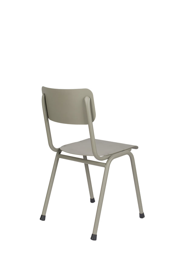 Stoel Rug To School Buiten Mos Grijs (set van 2)