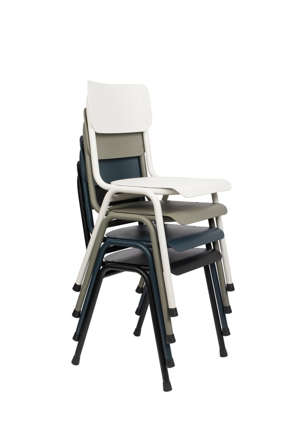 Stoel Rug To School Buiten Mos Grijs (set van 2)