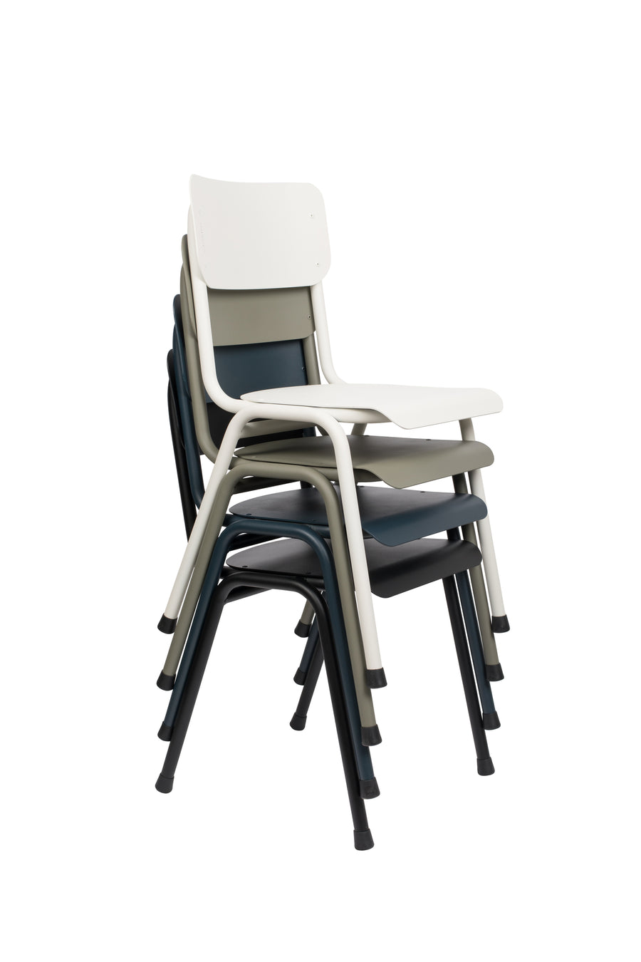 Stoel Rug To School Buiten Mos Grijs (set van 2)
