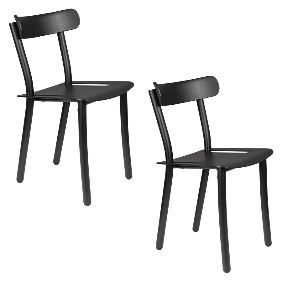 Friday tuinstoel zwart (set of 2)