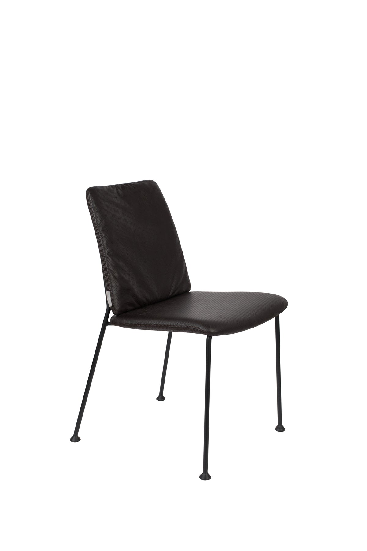 Stoel Fab Chocolate Zwart (set van 2)