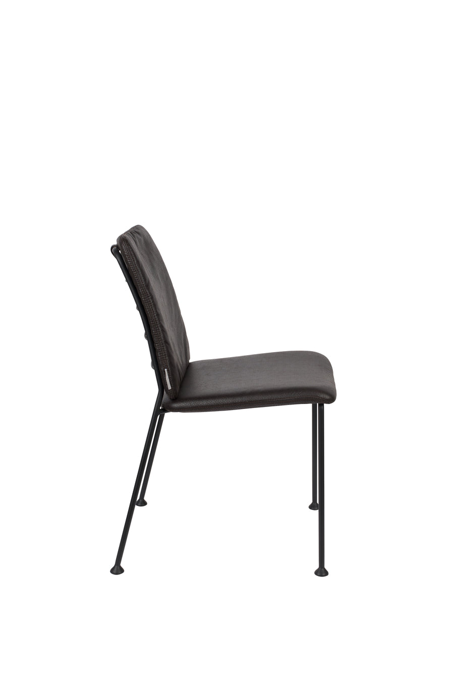 Stoel Fab Chocolate Zwart (set van 2)