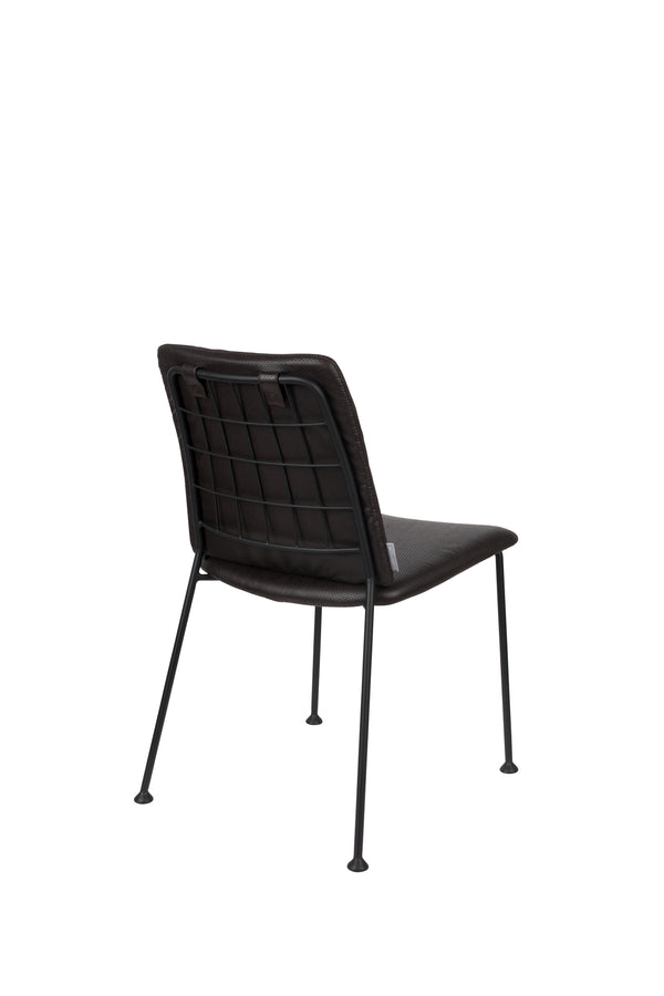 Stoel Fab Chocolate Zwart (set van 2)
