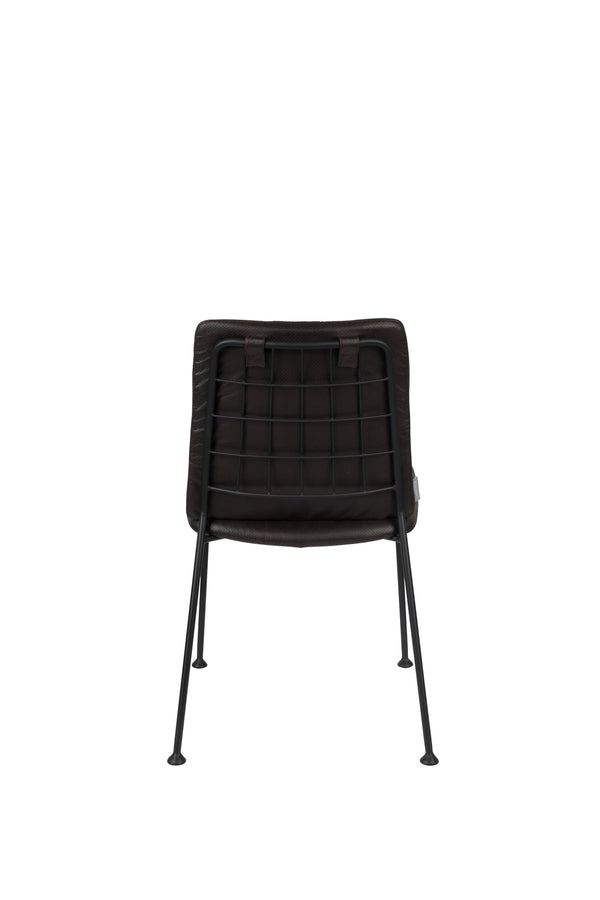 Stoel Fab Chocolate Zwart (set van 2)