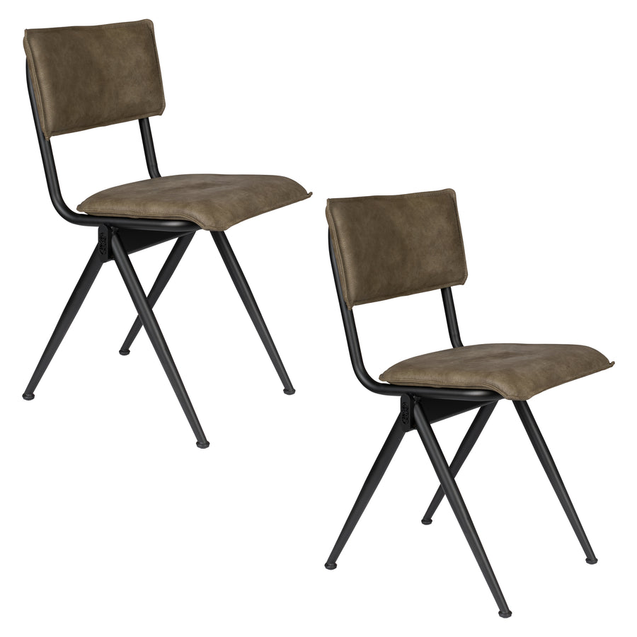 Stoel Nieuw Willow Army (set van 2)