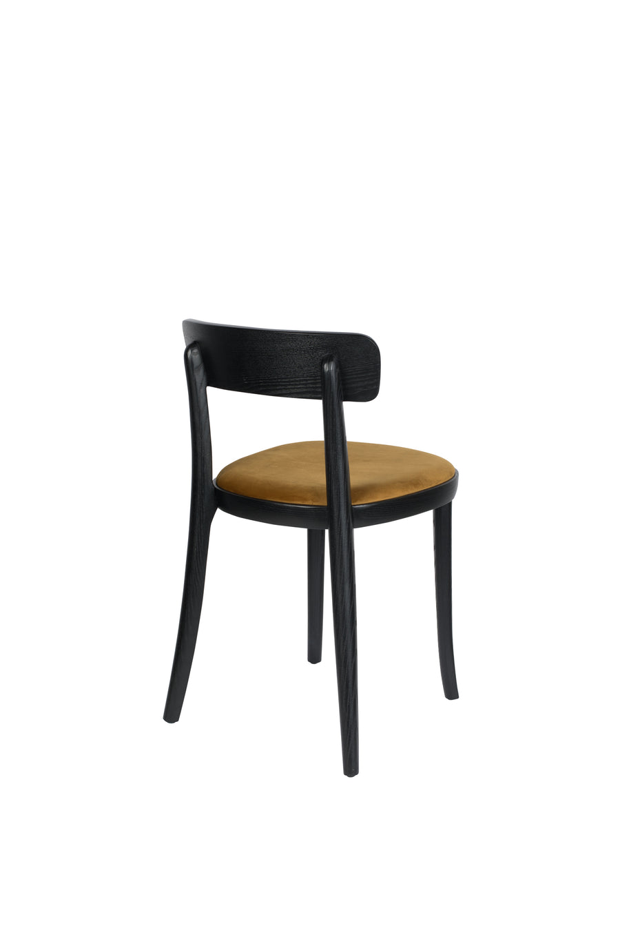 Stoel Brandon Zwart/Oker (set van 2)
