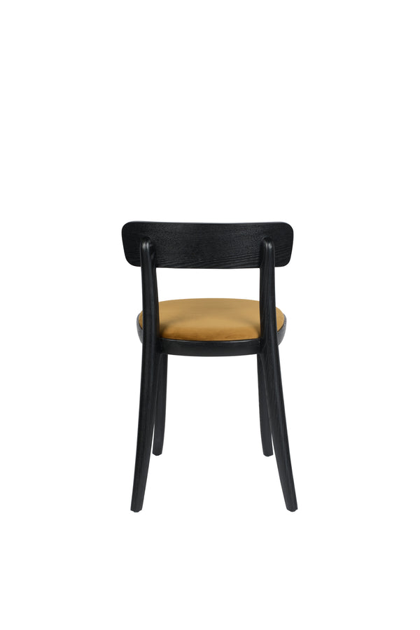 Stoel Brandon Zwart/Oker (set van 2)