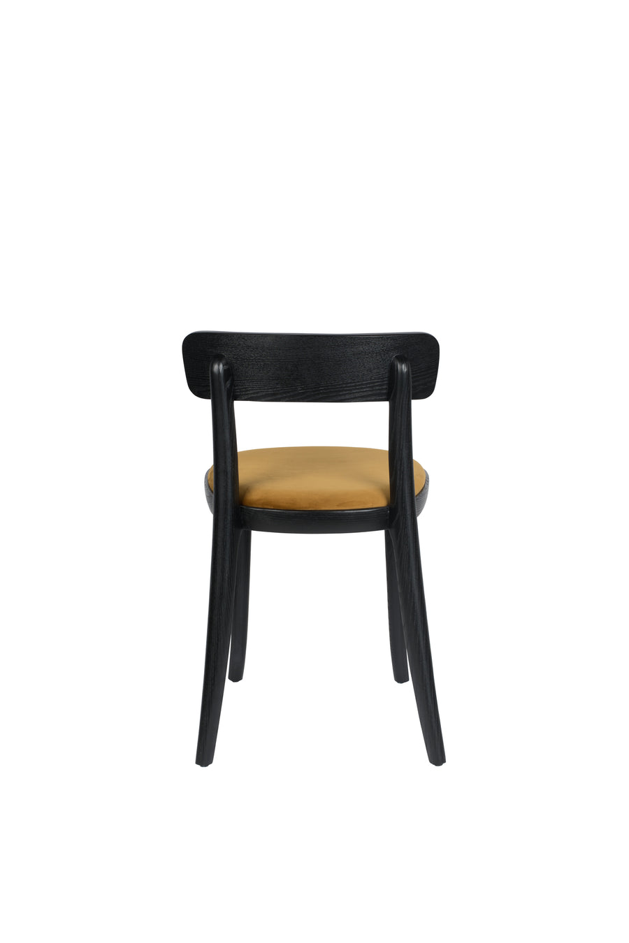 Stoel Brandon Zwart/Oker (set van 2)