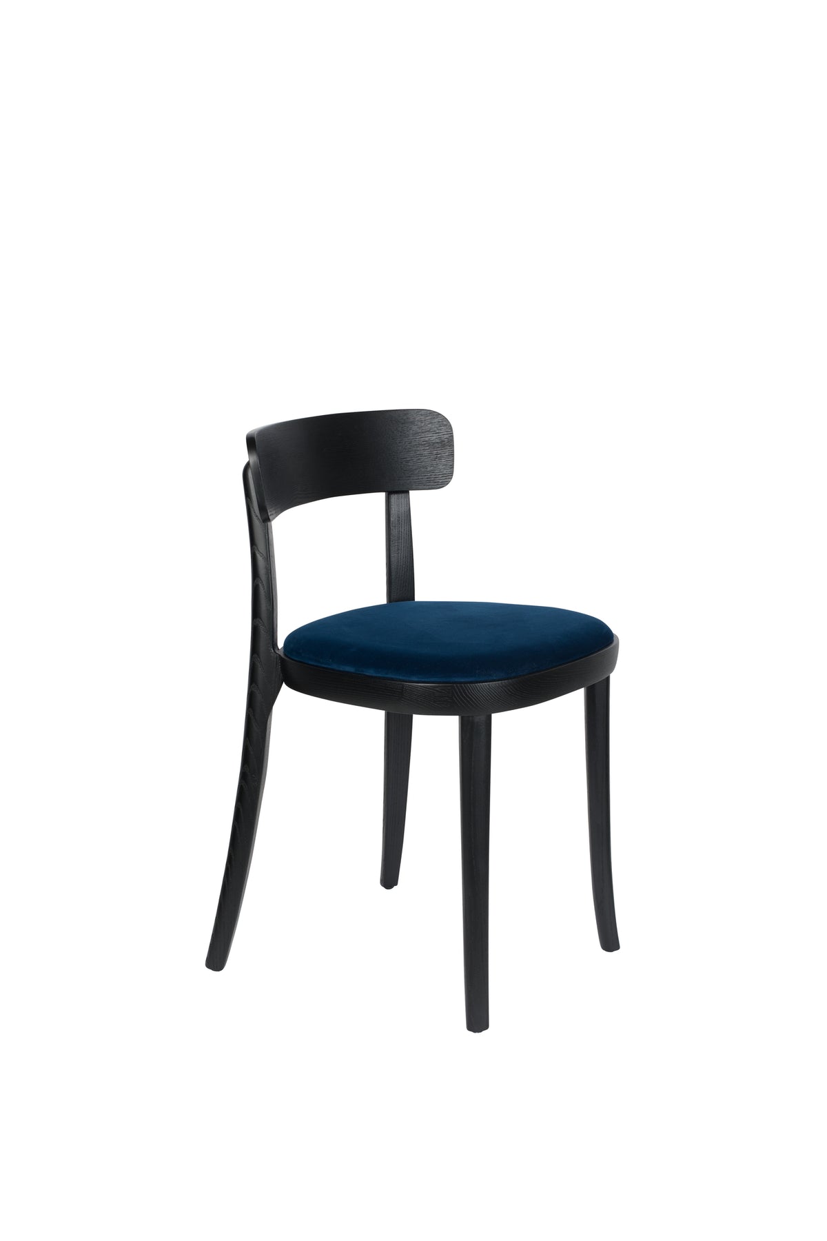 Stoel Brandon Zwart/Donker Blauw (set van 2)