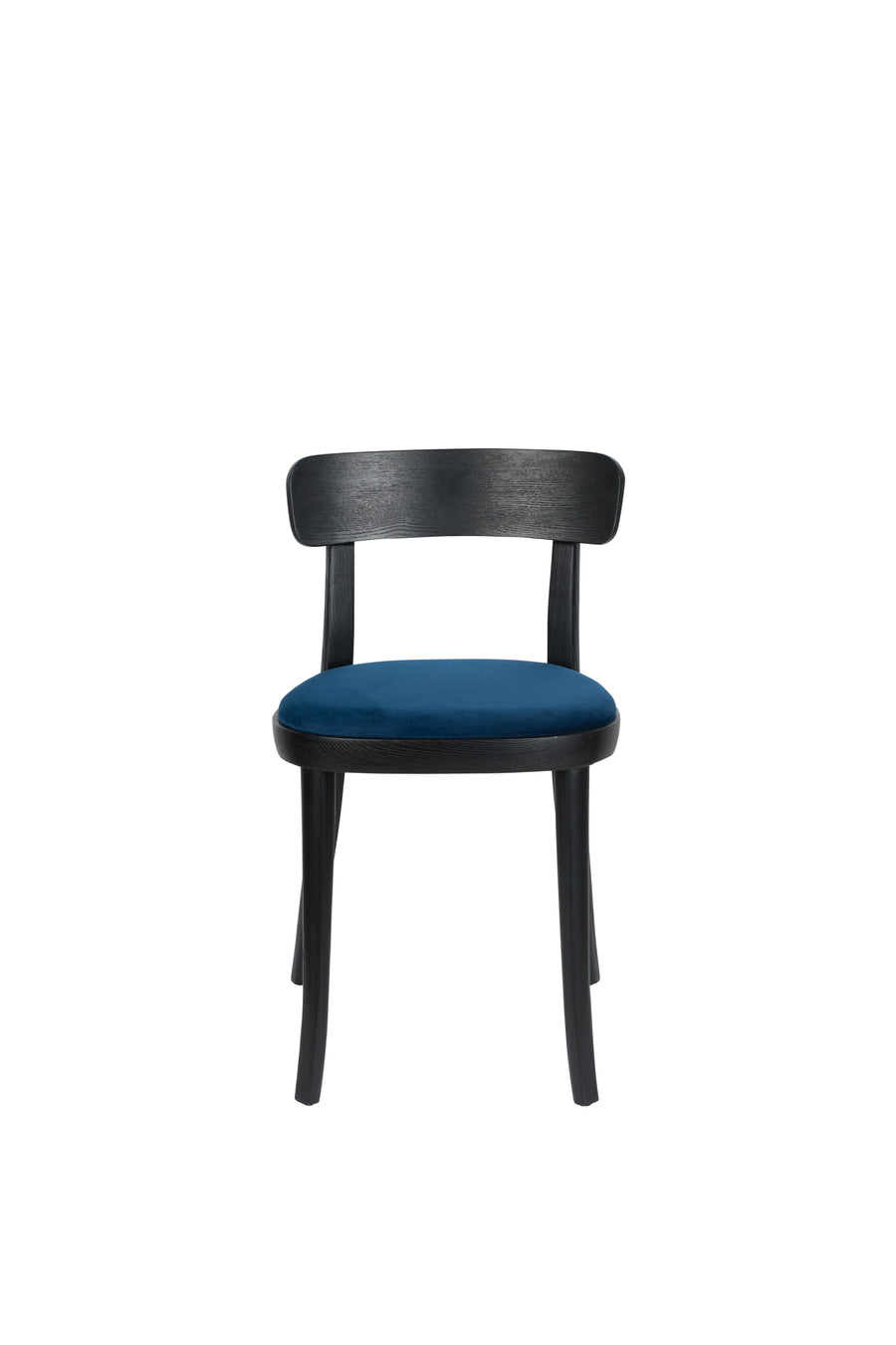 Stoel Brandon Zwart/Donker Blauw (set van 2)